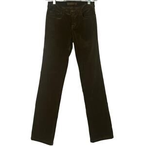 J BRAND Corduroy Jeans, Straight Leg Denim Pants Stretch Womens Sz 26 Brown